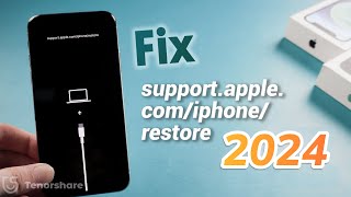 Top 5 Ways to Fix supportapplecomiphonerestore iPhone X  2024 [upl. by Ynnej]