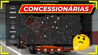 COMO ENCONTRAR AS CONCESSIONÁRIAS NO EURO TRUCK SIMULATOR 2 [upl. by Ttocserp]