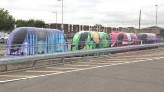 London Heathrow Pods PRT timelapse [upl. by Epotimet]