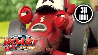 Roary the Racing Car Official  Roary Slips Up  Full Episodes [upl. by Lairea]