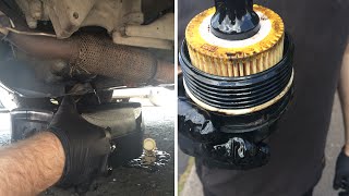 2003 12 Skoda Fabia Oil amp Oil Filter Change [upl. by Ynaffi]