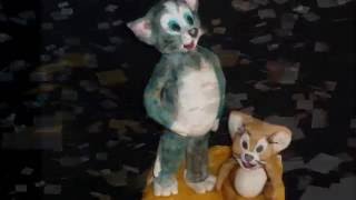 How do Tom and Jerry of sugar paste tutorial part 2 pasta di zucchero Том и джерри из мастики [upl. by Ingunna351]