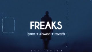 freaks lyrics slowed and verb [upl. by Aneelak]