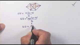 Calcular el número de diagonales de un decágono [upl. by Yelsel]