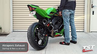 Kawasaki ZX4RR Akrapovic Full Stainless Exhaust Sound [upl. by Caye]