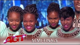 Ndlovu Youth Choir Dance Group Do South Africa PROUD On The Big Stage  Americas Got Talent [upl. by Blau240]