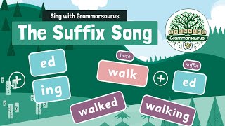 Spelling with Grammarsaurus  The Suffix Song [upl. by Hairakcaz]