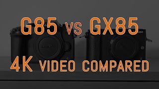 Panasonic Lumix G85 vs GX85  4K comparison G80 vs GX80 [upl. by Niamreg]