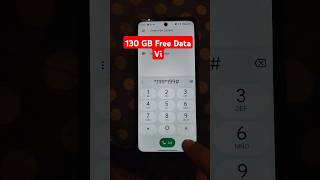 Vi free data 2024  Vi free 130GB data new code 2024 shorts  Vi free internet code [upl. by Ymereg]