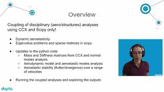 Part 6 Dynamic aeroelastic flutter and divergence analysis with Python and Calculix Crunchix [upl. by Nahn]