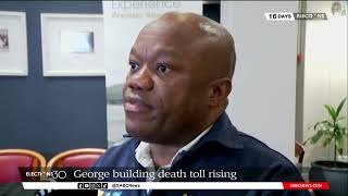 George Building Collapse  Minister Sihle Zikalala on site visit amid death toll rising [upl. by Ralaigh]