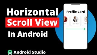 Horizontal ScrollView in Android Studio  Horizontal ScrollView in Android Example  ScrollView [upl. by Hokanson759]