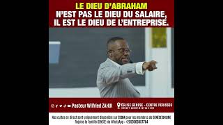 LE DIEU DABRAHAM NEST PAS LE DIEU DU SALAIRE  PASTEUR WILFRIED ZAHUI [upl. by Anh]