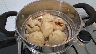 Steaming steam buns without bamboo steamer [upl. by Aicirtal]