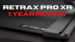 RETRAXPRO XR Tonneau Cover 1 Year REVIEW  TSlot Rolling Bed Cover [upl. by Yrogiarc]