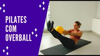 Mat Pilates com overball  bola pequena  40 minutos [upl. by Leanahtan]