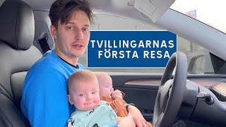 TVILLINGARNAS FÖRSTA RESA [upl. by Eceer]