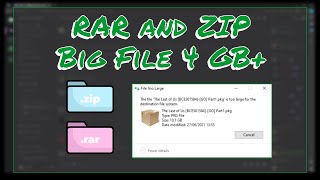 How to Extract RAR and ZIP Files from Big Files 4GB [upl. by Trip]