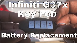 How To Replace The Key Fob Battery On A Infiniti G37x 2010 [upl. by Paxton]