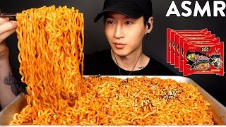 NUCLEAR FIRE NOODLES CHALLENGE 2X SPICY  THANK YOU FOR 1 MILLION SUBSCRIBERS  Zach Choi ASMR [upl. by Jacynth]