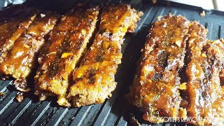 VEGAN JACKFRUIT RIBS  Connies RAWsome kitchen  SEITAN MEAT  BONUS RECIPE [upl. by Aralk]