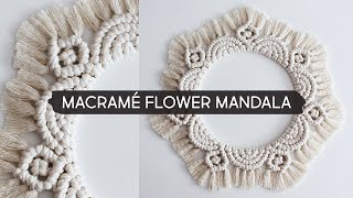 DIY Macramé Flower Mandala [upl. by Oderfodog]