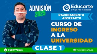 🔴 Curso de Ingreso a la UNIVERSIDAD 📕 Admisión 2025 🏫 📚 Clase 1 🧠 Razonamiento Abstracto [upl. by Ettenhoj]