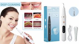 Ultrasonic dental scaler electric sonic oral tartar remover dental stain cleaner teeth whitening [upl. by Melva]