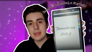 🌸Como fazer caderno digital EDITÁVEL E CLICÁVEL  Link para DOWNLOAD📚🥰 [upl. by Sewell820]