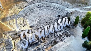 Siracusa in Sicily Syracuse birthplace of Archimedes  4K Drone Vid [upl. by Ynnattirb966]