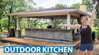 Building an Outdoor Kitchen  From Start to Finish  Part 11 [upl. by Anana]