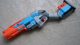 REVIEW Nerf Zombie Strike SledgeFire Unboxing Review amp Firing Test [upl. by Bentlee116]