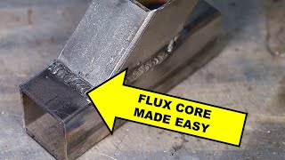 Gasless Flux Core Welding Basics for Beginners [upl. by Aelaza]