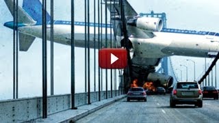 Huge Plane Crashes Into Bridge [upl. by Garvey563]