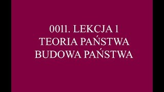 LEKCJA 1  TEORIA PAŃSTWA cz 1  Matura z WOSu 2018 [upl. by Ettigdirb]