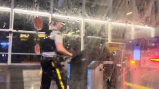 COPS ENTER METROTOWN SKYTRIAN STATION ARMED TO THE TEETH [upl. by Banerjee]