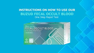 How to use the BUZUD Fecal Occult Blood Test kit [upl. by Irik]