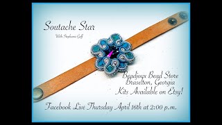 Soutache Star Slide Bracelet Class [upl. by Lozano115]