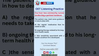 Edu Skills OET  Listening Practice  Boost Your Score  OET Made Easy [upl. by Rech]