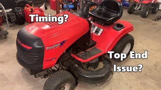 Lawn Tractor Engine Running Rough Missing Popping Sputtering  Briggs Engine  FIXED [upl. by Jehiah]