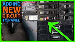 How To Add a New Circuit Breaker to a Main or Sub Panel [upl. by Eilsew400]