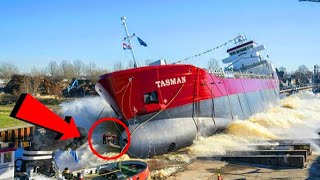 20 Biggest Ship launches GONE WRONG  Giant WAVES FAILS and CLOSE CALLS [upl. by Drolet152]