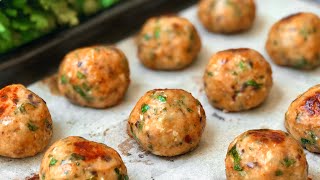 Baked Chicken Meatballs [upl. by Audrit236]