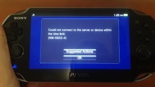 HOW TO FIX PSVita Not Connecting Online Anymore [upl. by Llevart]