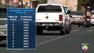 IPVA 2023 pagamento começou hoje para veículos com placas final 1 [upl. by Alyworth493]