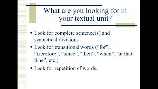 Choosing a text to exegete [upl. by Trueblood]