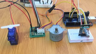 HOW TO CONTROL STEPPER AND SERVO MOTORS USING A ROTARY ENCODER [upl. by Ahsenad]