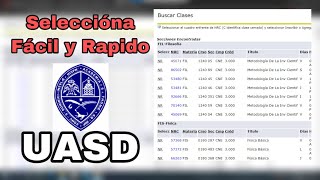 TRUCO para SELECCIONAR MATERIAS mas RÁPIDO en la UASD [upl. by Euell]