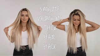 5 MINUTE QUICK AND EASY VOLUMINOUS HAIR WITHOUT TEASING [upl. by Nikolaus]