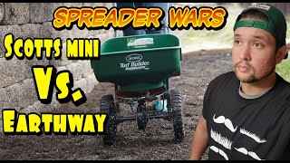 Fertilizer Spreader  Scotts VS Earthway [upl. by Brinn148]